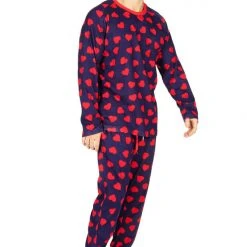 Tipsy Elves Men's Hearts On Fire Pajama Set