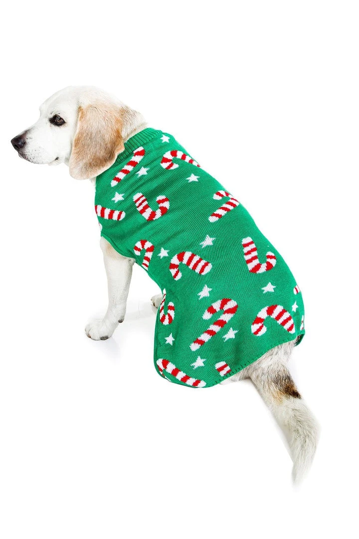 Tipsy Elves Holidays & Occasions Candy Cane Dog Ugly Christmas Sweater 4 Tipsy Elves Holidays & Occasions Candy Cane Dog Ugly Christmas Sweater