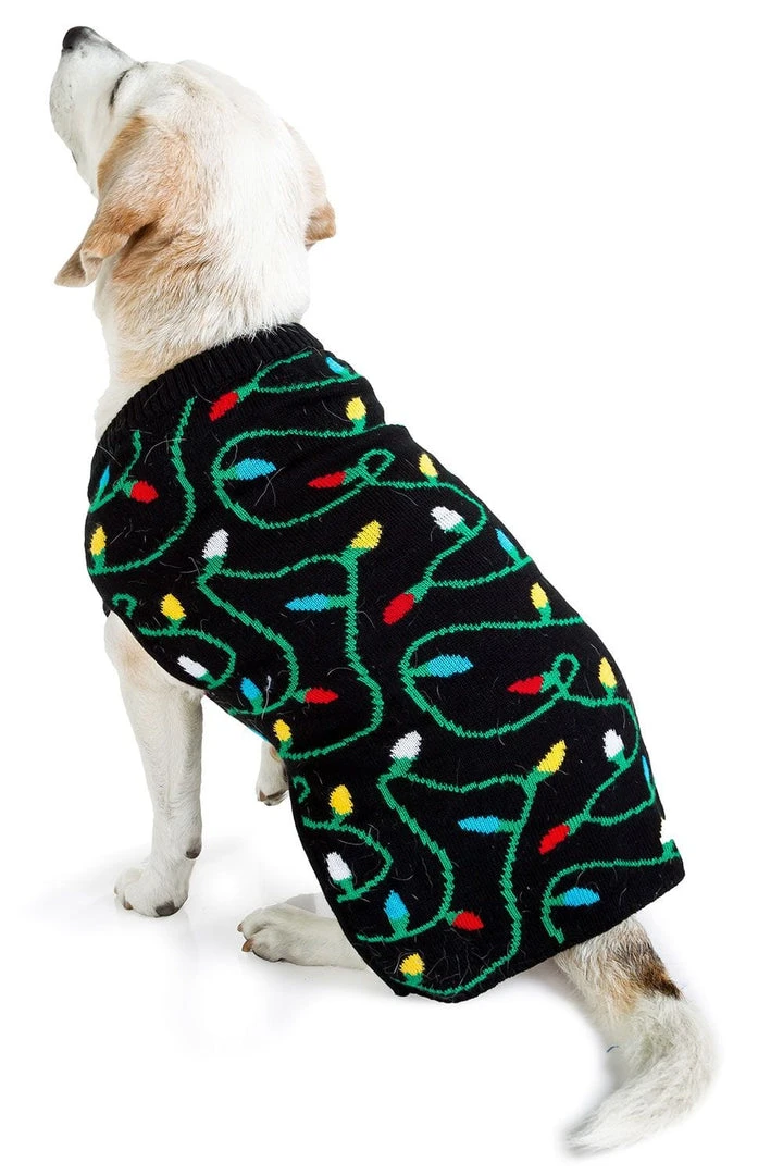 Tipsy Elves Holidays & Occasions String Of Lights Dog Ugly Christmas Sweater 3 Tipsy Elves Holidays & Occasions String Of Lights Dog Ugly Christmas Sweater