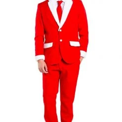 Tipsy Elves Men Furry Santa Blazer With Tie