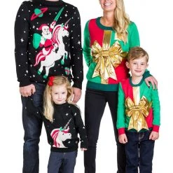Tipsy Elves Boy's / Girl's Little Present Ugly Christmas Sweater