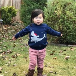 Tipsy Elves Baby / Toddler Sea Sleigher Ugly Christmas Sweater