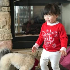 Tipsy Elves Kids & Baby Baby / Toddler Santa's Little Helper Ugly Christmas Sweater 11 Tipsy Elves Kids & Baby Baby / Toddler Santa's Little Helper Ugly Christmas Sweater