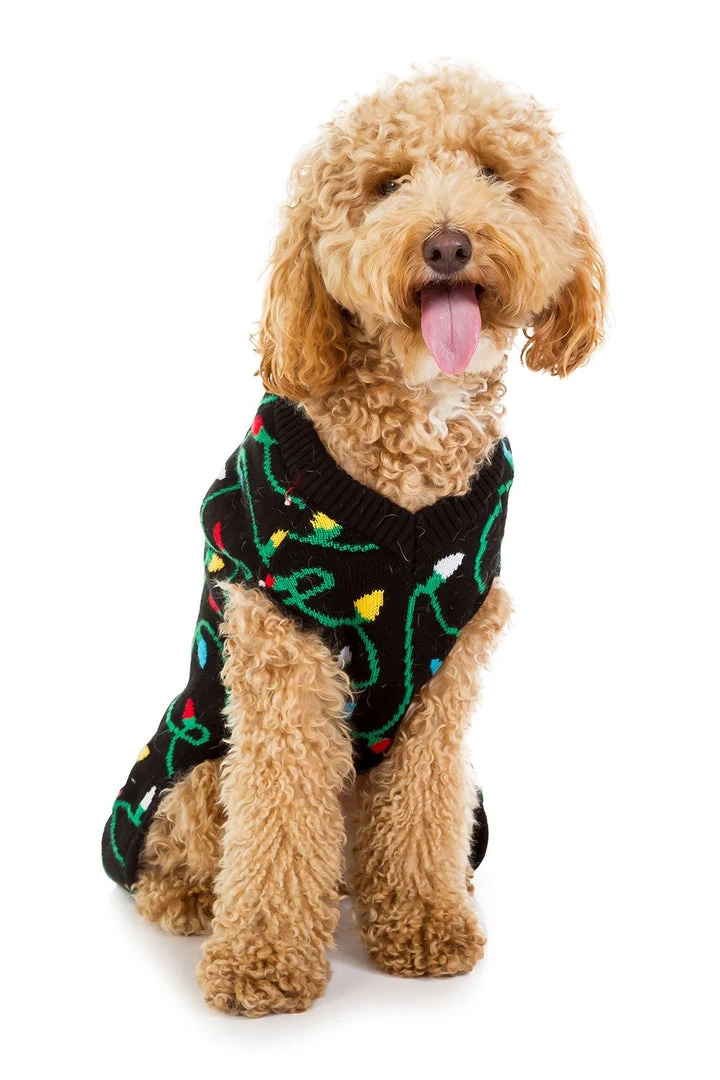 Tipsy Elves Holidays & Occasions String Of Lights Dog Ugly Christmas Sweater 6 Tipsy Elves Holidays & Occasions String Of Lights Dog Ugly Christmas Sweater
