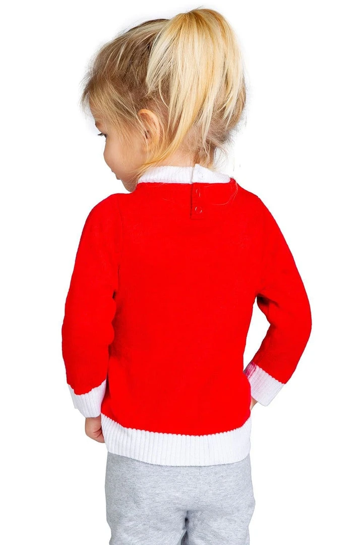Tipsy Elves Kids & Baby Baby / Toddler Santa's Little Helper Ugly Christmas Sweater 4 Tipsy Elves Kids & Baby Baby / Toddler Santa's Little Helper Ugly Christmas Sweater