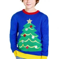 Tipsy Elves Boy's / Girl's Tacky Tree Ugly Christmas Sweater Kids & Baby 8 Tipsy Elves Boy's / Girl's Tacky Tree Ugly Christmas Sweater Kids & Baby