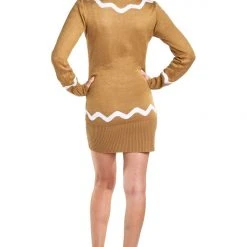 Tipsy Elves Women's Gingerbread Sweater Dress