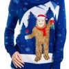 Tipsy Elves Women's Romantic Sasquatch Ugly Christmas Sweater