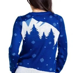 Tipsy Elves Women's Romantic Sasquatch Ugly Christmas Sweater