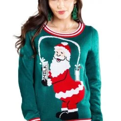 Tipsy Elves Women's Santa Break The Internet Sweater