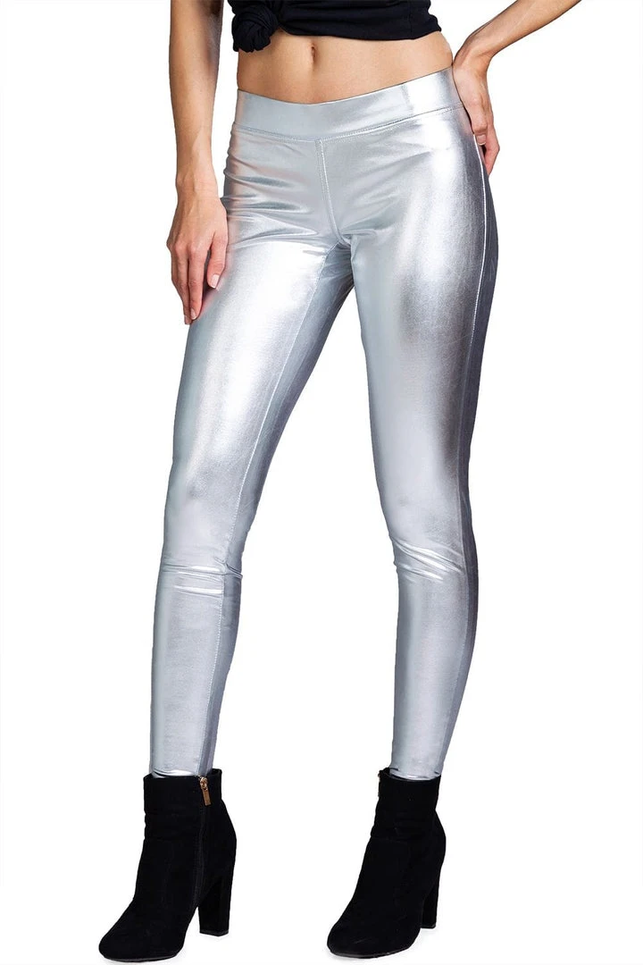 Tipsy Elves Silver Leggings 3 Tipsy Elves Silver Leggings