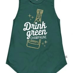 Tipsy Elves Women's Drink Green Tank Top