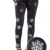 Tipsy Elves Sequined Snowflake Leggings