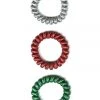 Tipsy Elves Festive Spiral Hair Ties (3-pack) 1 Tipsy Elves Festive Spiral Hair Ties (3-pack)