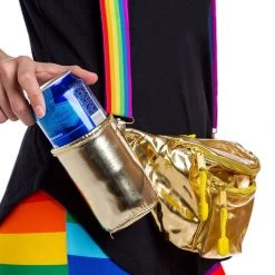 Tipsy Elves The Gold Rainbow Fanny Pack And Suspenders Pride & LGBTQ+