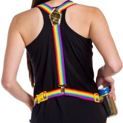 Tipsy Elves The Gold Rainbow Fanny Pack And Suspenders Pride & LGBTQ+