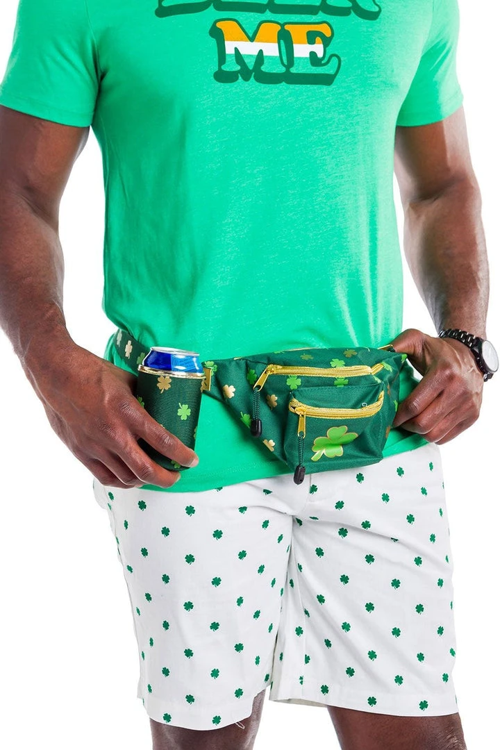 Tipsy Elves Green And Gold Clover Fanny Pack 5 Tipsy Elves Green And Gold Clover Fanny Pack