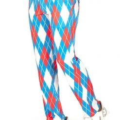 Tipsy Elves Men's American Argyle Golf Pants Patriotic