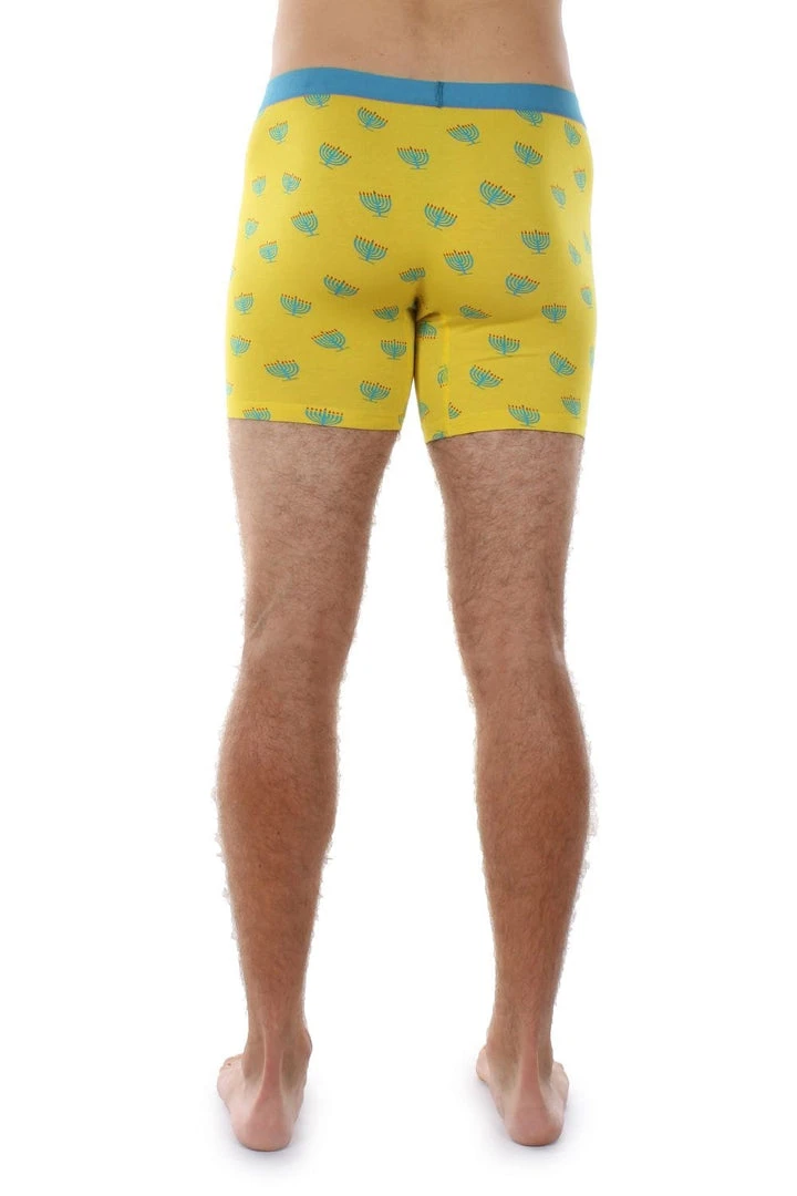 Tipsy Elves Men's Menorah Boxer Briefs 4 Tipsy Elves Men's Menorah Boxer Briefs