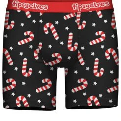 Tipsy Elves Men's Candy Cane Lane Boxer Briefs