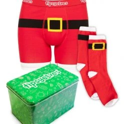 Tipsy Elves Men's Santa Claus Boxers & Socks Gift Set