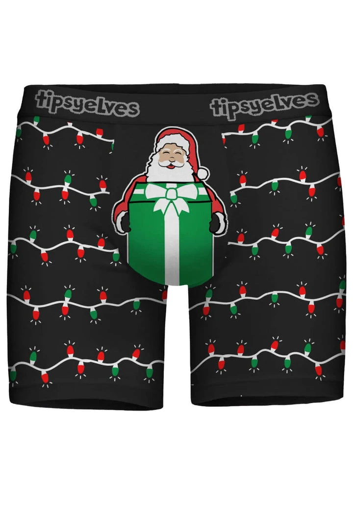 Tipsy Elves Men's Gift From Santa Boxer Briefs 3 Tipsy Elves Men's Gift From Santa Boxer Briefs