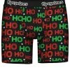 Tipsy Elves Men's Red And Green Ho Ho Ho Boxer Briefs 2 Tipsy Elves Men's Red And Green Ho Ho Ho Boxer Briefs