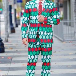 Tipsy Elves Men Pine Playboy Blazer W/ Tie