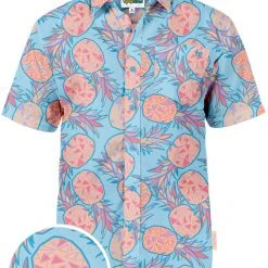 Tipsy Elves Men's Pina Colada Hawaiian Shirt