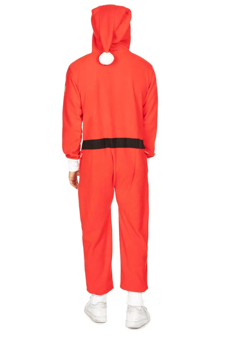 Tipsy Elves Men's Santa Jumpsuit With Fur 4 Tipsy Elves Men's Santa Jumpsuit With Fur