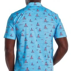 Tipsy Elves Spring Men's Sunset Sail Hawaiian Shirt