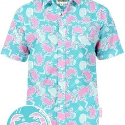 Tipsy Elves Men's Crustacean Vacation Hawaiian Shirt