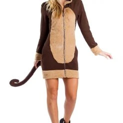 Tipsy Elves Women Monkey Costume Dress