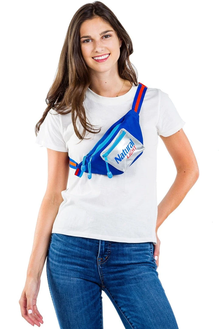 Tipsy Elves Natural Light Fanny Pack W/ Drink Holder Spring 6 Tipsy Elves Natural Light Fanny Pack W/ Drink Holder Spring