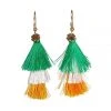 Tipsy Elves Irish Flag Tassel Earrings