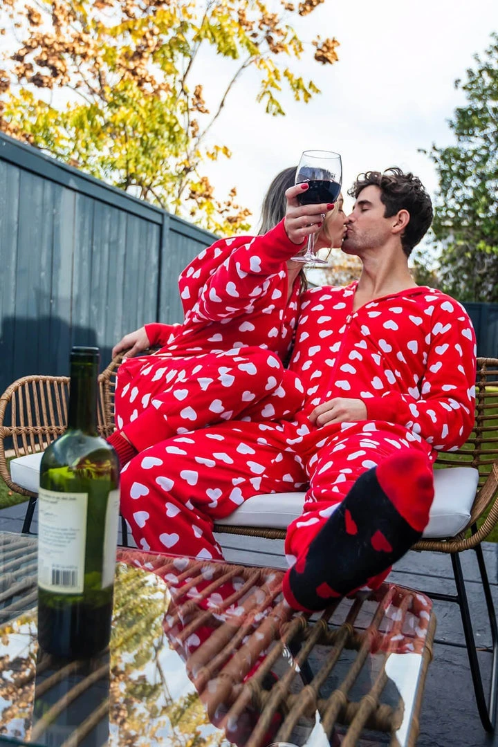 Tipsy Elves Women's Beating Hearts Jumpsuit & Gift Box 8 Tipsy Elves Women's Beating Hearts Jumpsuit & Gift Box