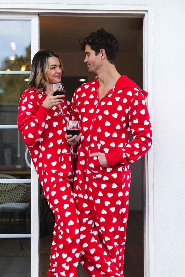 Tipsy Elves Women's Beating Hearts Jumpsuit & Gift Box 4 Tipsy Elves Women's Beating Hearts Jumpsuit & Gift Box