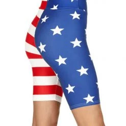 Tipsy Elves Women's American Flag Bike Shorts