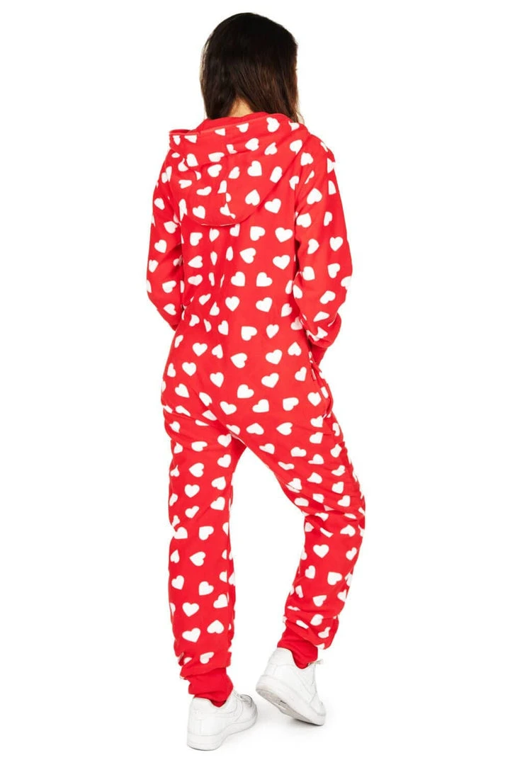 Tipsy Elves Women's Beating Hearts Jumpsuit & Gift Box 5 Tipsy Elves Women's Beating Hearts Jumpsuit & Gift Box