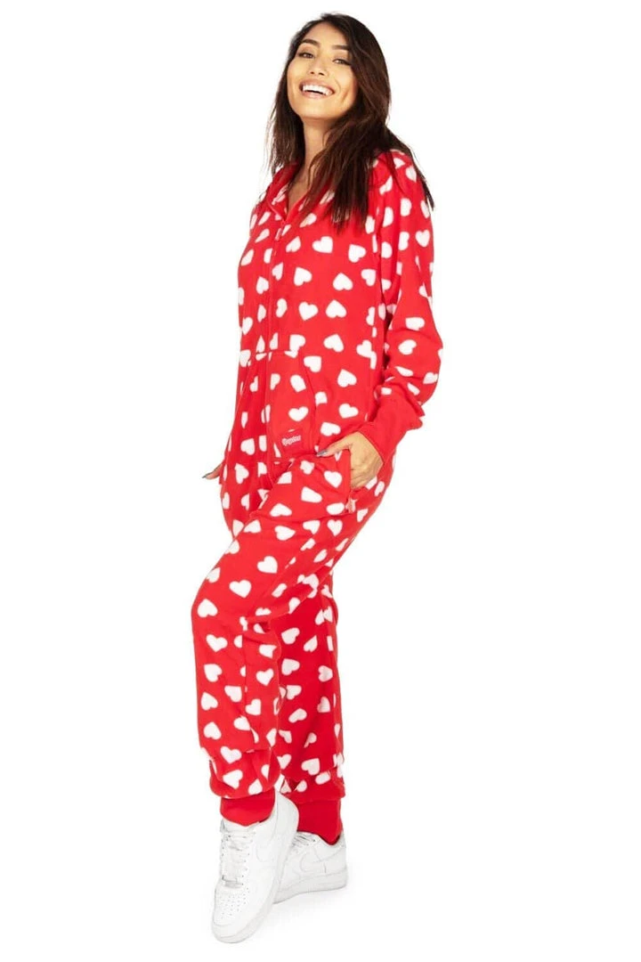 Tipsy Elves Women's Beating Hearts Jumpsuit & Gift Box 7 Tipsy Elves Women's Beating Hearts Jumpsuit & Gift Box