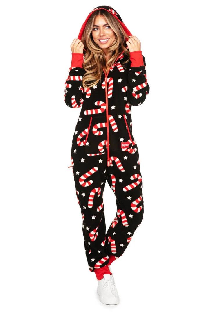 Tipsy Elves Women's Candy Cane Lane Jumpsuit 4 Tipsy Elves Women's Candy Cane Lane Jumpsuit
