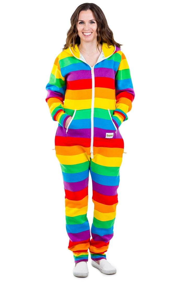 Tipsy Elves Rainbow Jumpsuit - Women's Cut 5 Tipsy Elves Rainbow Jumpsuit - Women's Cut