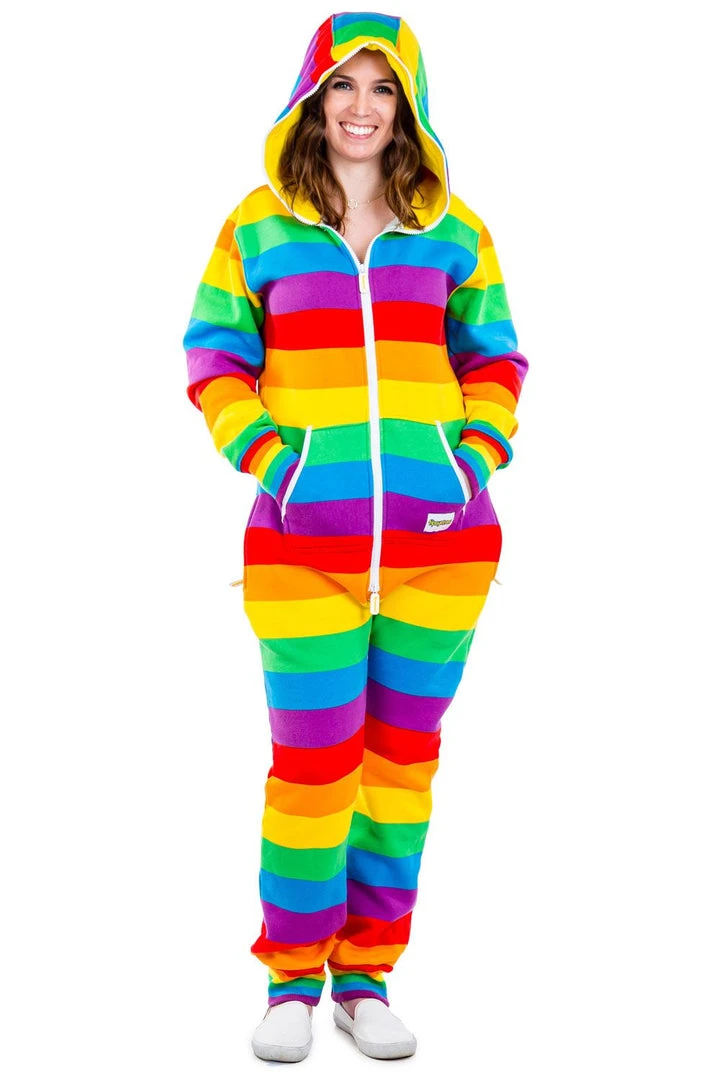 Tipsy Elves Rainbow Jumpsuit - Women's Cut 4 Tipsy Elves Rainbow Jumpsuit - Women's Cut