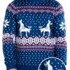 Tipsy Elves Men's Reindeer Climax Ugly Christmas Sweater