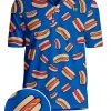 Tipsy Elves Men's Hot Dog Golf Polo