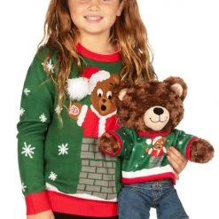 Tipsy Elves Kids & Baby Boy's / Girl's Beary Stuck Build A Bear Sweater