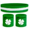 Tipsy Elves Lucky Clover Zippered Sweatband Set Holidays & Occasions