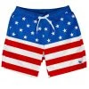 Tipsy Elves Patriotic American Flag Stretch Swim Trunks