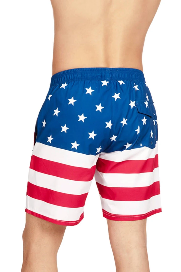 Tipsy Elves Patriotic American Flag Stretch Swim Trunks 6 Tipsy Elves Patriotic American Flag Stretch Swim Trunks