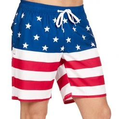 Tipsy Elves Patriotic American Flag Stretch Swim Trunks 11 Tipsy Elves Patriotic American Flag Stretch Swim Trunks
